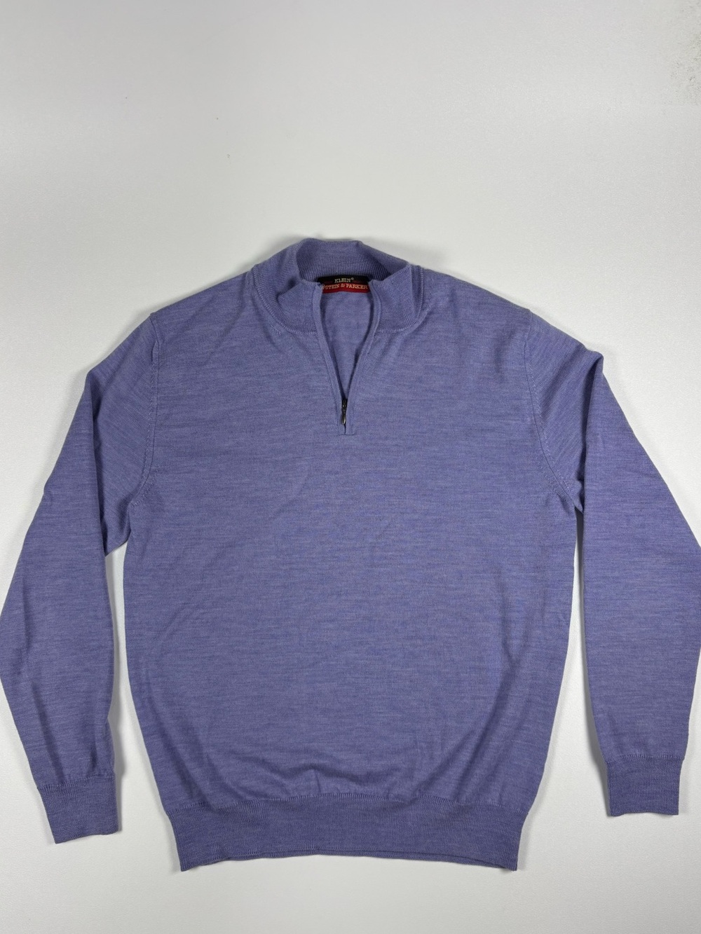 Men's Half-Zip Sweater - 100% Extrafine Merino Wool